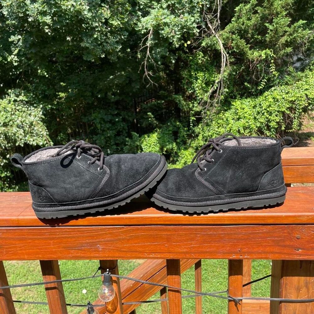 Ugg Neumel Men's 11 Black Tie Up Ankle Boots